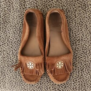 Tory Burch Brown Suede Women's Loafers